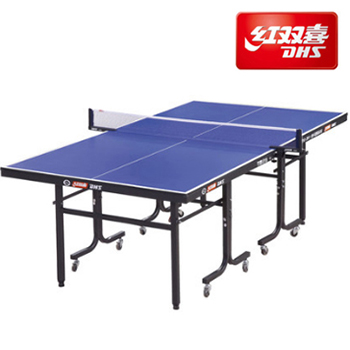 DHS红双喜TM818乒乓球台 乒乓球桌 带脚轮环保家庭健身娱乐